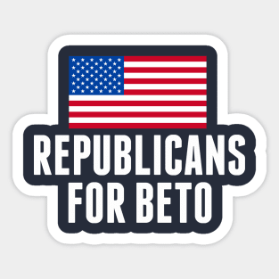 Republicans for Beto 2020 Sticker